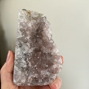 PINK AMETHYST CUT BASE CRYSTAL HOME DECOR
